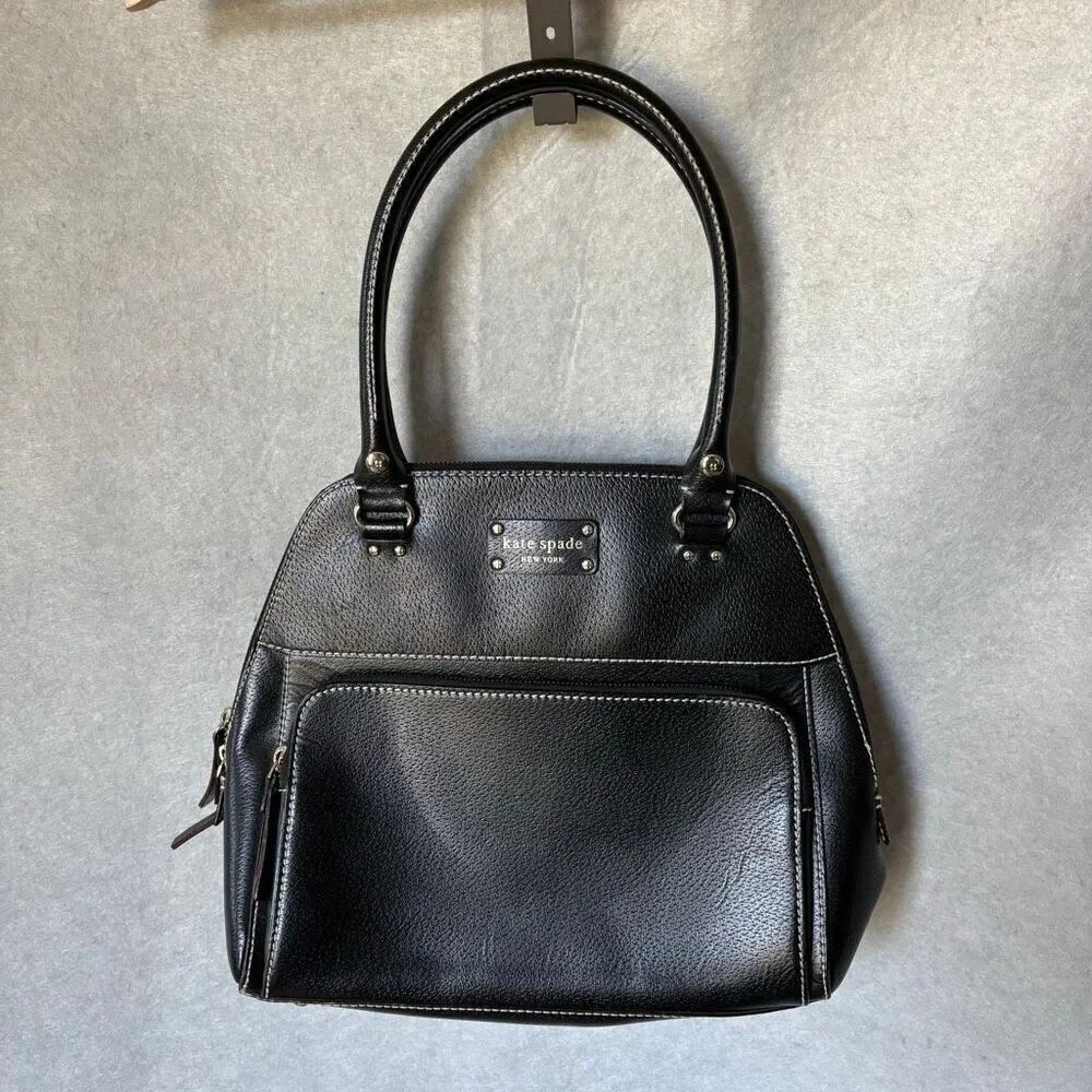 Kate Spade Wellesley Leather Maeda Top Handle Satchel Black